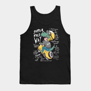 dinosaur hand drawn Tank Top